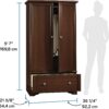 Sauder Palladia Armoire, Select Cherry finish Sauder Palladia Armoire, Select Cherry finish