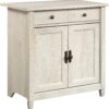 Sauder Edge Water Accent Storage Cabinet with Doors, Utility Cabinet, in Chalked Chestnut finish