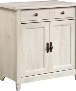 Sauder Edge Water Accent Storage Cabinet with Doors, Utility Cabinet, in Chalked Chestnut finish