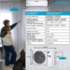 Daikin 12,000 BTU 18 SEER2 Entra R32 Series Heat Pump Mini Split A/C | System with Maxwell All-Inclusive 15’ Installation Kit and Wall Mounting Bracket (230V), White, RXC12+FTXC12+IKM1438+WAFP24