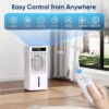 Feculs Portable Air Conditioners, 4-IN-1 Swamp Cooler, Evaporative Air Cooler, 6 Speeds & 3 Modes, 3-Gal Water Tank for Cooling, 15-20 FT/S Remote Control, Portable Air Cooler Fan for Indoors