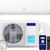 DELLA Serena 22 SEER2 12000 BTU Mini Split Heat Pump Works with Alexa, Energy Star 1 Ton Pre-Charged 230V Ductless AC Unit Inverter Air Conditioner System for Rooms up to 550Sq.Ft, 16.4ft Install Kit