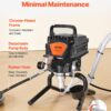 VEVOR 950W Stand Airless Paint Sprayer, 3000PSI High Efficiency Electric Airless Sprayer, Handheld Paint Sprayers for Home Interior and Exterior Furniture and Fences, Fine and Even Painting Effect | Handheld for Home Interior and Exterior Furniture and Fences, High Efficiency, Fine and Even Painting Effect, Metal, Black