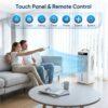 Portable Air Conditioners, 4-IN-1 Evaporative Air Cooler, Swamp Cooler, 6 Speeds & 3 Modes, 3-Gal Water Tank for Cooling, 16 FT/S Remote Control, Portable Air Cooler Fan for Indoors