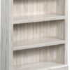 Sauder 3 Tier Book Shelf Wooden Bookcase Multipurpose Bookshelf for Home Office, Living Room, in White Plank