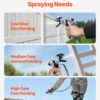 VEVOR Stand Airless Paint Sprayer, 650W High Efficiency Airless Sprayer, 3000PSI Electric Paint Sprayer Machine Extension Rod and Cleaning Kits for Interior and Exterior Furniture/Fence/Home/House | For Interior and Exterior Furniture/Fence/Home, 3000PSI Electric Paint Sprayer Machine Extension Rod and Cleaning Kits, Black