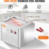 VEVOR Commercial Ice Roll Maker,Stir-Fried Yogurt Cream Machine 220W, Ice Cream Roll Machine with 9.4" x 11" Square Pan, Button Defrost Method with Food Shovels Perfect for Bars,Cafes Dessert Shops