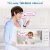 VTech Baby Monitor No WiFi, 7" IPS Screen, 5000mAh 12Hr Battery, 360° PTZ, 4X Zoom, Night Vision, Night Light, 2-Way Talk, White | Advanced HQ Max VTech Baby Monitor No WiFi, 7" IPS Screen, 5000mAh 12Hr Battery, 360° PTZ, 4X Zoom, Night Vision, Night Light, 2-Way Talk, White | Advanced HQ Max