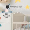 VTech Smart WiFi Baby Monitor, 2 Cameras for Twins & Two Rooms – 2K Split Screen, 5.5" Screen, 24X Zoom, Wide Angle, Free App, Night Light | Smart HD Plus Twin