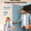 eufy Security Smart Lock FamiLock C32, Fingerprint Keyless Lock with Handle | Interior Doors, Built-in Wi-Fi, App Control, Auto Lock, 4 AA Batteries, Alexa/Google, Rekey Not Supported, Keyless Door Lock
