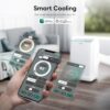 ZAFRO Smart Inverter Portable Air Conditioners, 16000 BTU (12000 BTU SACC) | Dual Hose Portable AC Unit with Energy Saving/Ultra Quiet(42dB)/Drainage-free Cooling/APP/Remote for Multi-Scenario Use