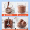 VEVOR Ice Cream Maker, 7-in-1 Frozen Treat Maker for Gelato, Sorbet, Milkshake, Frozen Yogurt & Lite Ice Cream, Homemade Ice-Cream Machine with One-Touch Mix-in + Respin for Smooth, Creamy Texture