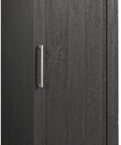 Sauder HomePlus Kitchen Pantry Storage Cabinet Slim Single Door with Adjustable Shelves, Living Room Storage Cabinet, in Raven Oak