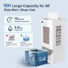 Portable Air Conditioners, 4-IN-1 Evaporative Air Cooler, Swamp Cooler, 6 Speeds & 3 Modes, 3-Gal Water Tank for Cooling, 16 FT/S Remote Control, Portable Air Cooler Fan for Indoors