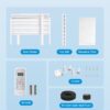 Midea 5,000 BTU Window Air Conditioner, Cools up to 150 Sq. Ft. with Easy-to-Use Reusable Filter, Remote, Perfect AC for Bedroom, Living Room, Home Office, Electronic Control