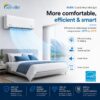 Senville AURA Mini Split Air Conditioner, Heat Pump, White, 24000 BTU | Energy Star Certified, Works with Alexa, Ductless, Wall Mounted, AHRI Certified, 208-230V Inverter