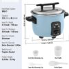 VEVOR Commercial Rice Cooker, 40-Cup Rice Cooker, 8.45 Qt / 8 Liter Large Rice Cooker and Warmer with Nonstick Inner Pot, Fast Cooking and 24-Hour Keep Warm, with Rice Cup and Paddle, for Restaurant VEVOR Commercial Rice Cooker, 40-Cup Rice Cooker, 8.45 Qt / 8 Liter Large Rice Cooker and Warmer with Nonstick Inner Pot, Fast Cooking and 24-Hour Keep Warm, with Rice Cup and Paddle, for Restaurant