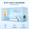 5000 BTU Window Air Conditioner, Window AC Units Cools up to 150 Sq. Ft, 3 Cooling & Fan Speeds, Quiet Operation, Easy Installation, Ideal for Small Bedroom, Living Room, Office