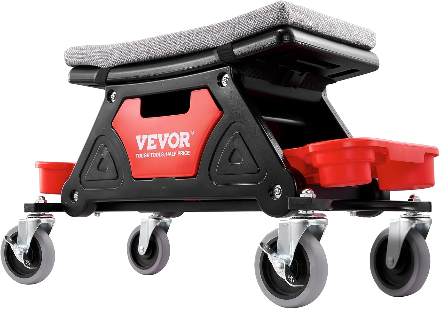 VEVOR Mechanic Stool 300 LBS Capacity Garage Stool Gift for Men, Heavy Duty Rolling Mechanics Seat, with Three Slide Out Tool Trays and Drawer, Tools for Automotive Auto Repair | Auto Repair Heavy Duty Plastic Rolling Mechanics Seat with Cushion, Three Slide Out Tool Trays and Drawer, for Automotive VEVOR Mechanic Stool 300 LBS Capacity Garage Stool Gift for Men, Heavy Duty Rolling Mechanics Seat, with Three Slide Out Tool Trays and Drawer, Tools for Automotive Auto Repair | Auto Repair Heavy Duty Plastic Rolling Mechanics Seat with Cushion, Three Slide Out Tool Trays and Drawer, for Automotive - Image 11
