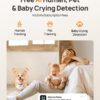 Anona 4K UHD Indoor Camera, Pet/Dog/Baby Security Camera with Phone App, 360°Pan-Tilt, 5G/2.4G Dual-Band Wi-Fi 6, Auto-Tracking, Person/Pet/Baby Crying Detection, Privacy Mode, Two-Way Audio, 2 Pack