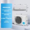 GarveeLife 18,000 BTU 21 SEER2 Mini Split AC & Heat Pump | Ductless Inverter System with WiFi, Voice & Remote Control, 4D Airflow, Self-Clean, Easy Install