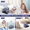 Teant Mattress Bed Vacuum Cleaner, 16 kPa Suction & 253.7nm UV-C, MV-Blue | 2-Speed Mattress Vacuum with 33000 RPM Tapping, UV-C, Ultrasonic, 149℉ Heat, Anion, HEPA, Deep Clean for Bed and Pet Hair
