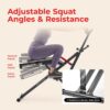 Sunny Health & Fitness Smart Heavy-Duty Row-N-Ride, Full-Body Squat Assist | Free SunnyFit App, Multi-Exercise Training, 3 Squat Depths, 5 Resistance Levels, 350LB Capacity, Compact Foldable Design Sunny Health & Fitness Smart Heavy-Duty Row-N-Ride, Full-Body Squat Assist | Free SunnyFit App, Multi-Exercise Training, 3 Squat Depths, 5 Resistance Levels, 350LB Capacity, Compact Foldable Design