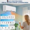 GarveeLife 18,000 BTU 21 SEER2 Mini Split AC & Heat Pump | Ductless Inverter System with WiFi, Voice & Remote Control, 4D Airflow, Self-Clean, Easy Install