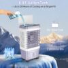 Portable Air Conditioner, 3000 CFM Swamp Cooler & Evaporative Air Cooler | 6.87 Gal Water Tank, 3 Speeds & 4 Modes, 120° Oscillation with 15H Timer for Home, Bedroom, Kitchen & Indoor Cooling