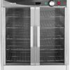 VEVOR Electric Hot Box Food Warmer, 5-Tier Commercial Warming Cabinet with Water Tray, Double-Door and Adjustable Shelves, Stainless Steel Food Warmer Cabinet, for Restaurant, Kitchen, Pizza, Chicken