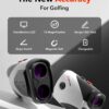 REDTIGER Golf Rangefinder with Slope On/Off,7X Magnification 1200 Yards | Flag Pole Lock with Vibration,IP54 Water Resistant,Rechargeable,Magnetic Suction，GolfVue Series 1,White