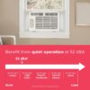Frigidaire 5,000 BTU Window-Mounted Air Conditioner, Cools Up to 150 Sq. Ft., Quiet Operation, Effortless Temperature Control, 2 Fan Speeds, Auto Restart, White