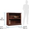 Sauder Miscellaneous Storage 2-Shelf Bookcase/ book shelf, Select Cherry finish
