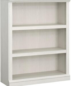 Sauder 3 Tier Book Shelf Wooden Bookcase Multipurpose Bookshelf for Home Office, Living Room, in Glacier Oak