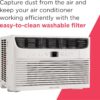 Frigidaire 6,000 BTU Window Air Conditioner with Remote Control, Cools Up to 250 Sq. Ft., Quiet Operation, Eco Mode, 3 Fan Speeds, Auto Restart, White