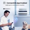 Hisense 8,000 BTU Inverter Window Air Conditioner, Wi-Fi Smart App Control | Wi-Fi Smart App Control, Energy Efficient, Quiet, Living Bedroom Home, up to 350 Sq. Ft.