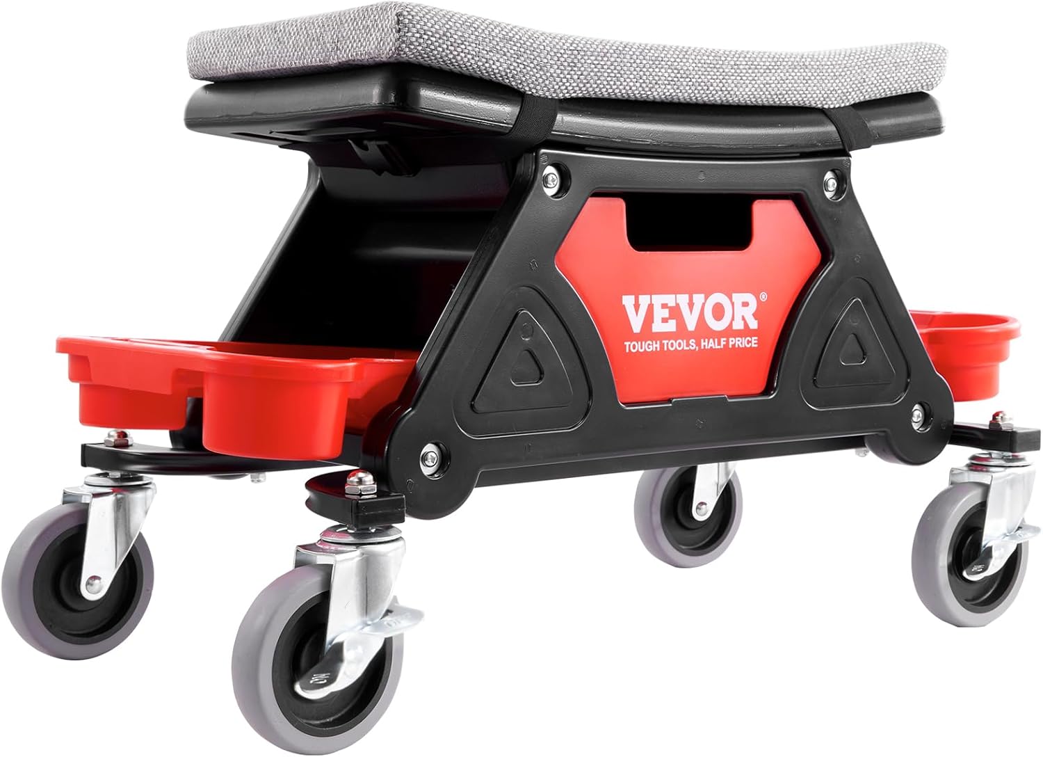 VEVOR Mechanic Stool 300 LBS Capacity Garage Stool Gift for Men, Heavy Duty Rolling Mechanics Seat, with Three Slide Out Tool Trays and Drawer, Tools for Automotive Auto Repair | Auto Repair Heavy Duty Plastic Rolling Mechanics Seat with Cushion, Three Slide Out Tool Trays and Drawer, for Automotive VEVOR Mechanic Stool 300 LBS Capacity Garage Stool Gift for Men, Heavy Duty Rolling Mechanics Seat, with Three Slide Out Tool Trays and Drawer, Tools for Automotive Auto Repair | Auto Repair Heavy Duty Plastic Rolling Mechanics Seat with Cushion, Three Slide Out Tool Trays and Drawer, for Automotive - Image 12