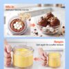 VEVOR Ice Cream Maker, 7-in-1 Frozen Treat Maker for Gelato, Sorbet, Milkshake, Frozen Yogurt & Lite Ice Cream, Homemade Ice-Cream Machine with One-Touch Mix-in + Respin for Smooth, Creamy Texture