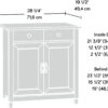 Sauder Edge Water Accent Storage Cabinet with Doors, Utility Cabinet, in Chalked Chestnut finish Sauder Edge Water Accent Storage Cabinet with Doors, Utility Cabinet, in Chalked Chestnut finish