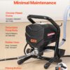 VEVOR Stand Airless Paint Sprayer, 650W High Efficiency Airless Sprayer, 3000PSI Electric Paint Sprayer Machine Extension Rod and Cleaning Kits for Interior and Exterior Furniture/Fence/Home/House | For Interior and Exterior Furniture/Fence/Home, 3000PSI Electric Paint Sprayer Machine Extension Rod and Cleaning Kits, Black