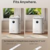 DREO Portable Air Conditioner 543S, 11,000 BTU ASHRAE (7200 BTU DOE) Smart AC Unit for Bedroom with Drainage-free Cooling, Fan&Dehumidifier 3 in 1, APP/Voice/Remote, Quiet Standing AC for Room Indoors