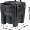 VEVOR Insulated Food Carrier, 32Qt Capacity Stackable Hot Box for Catering w/Stainless Steel Barrel, Top Load LLDPE Food Warmer w/Stationary Base, for Restaurant Canteen, Black VEVOR Insulated Food Carrier, 32Qt Capacity Stackable Hot Box for Catering w/Stainless Steel Barrel, Top Load LLDPE Food Warmer w/Stationary Base, for Restaurant Canteen, Black