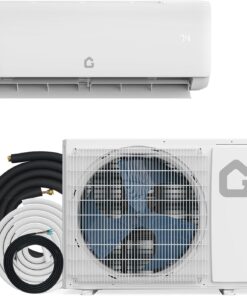 Garvee 12000 BTU Mini Split Air Conditioner,22 SEER2 | Ductless Inverter AC w/ 115V, Cool Up to 750 Sq. Ft with Heat Pump System, Compatible with Alexa, White