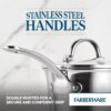 Farberware Millennium Stainless Steel Pots and Pans Set, 10-Piece, Silver | Stainless steel pot set, induction cookware set, dishwasher safe, everyday pots and pans set
