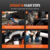 VEVOR 6.5L Pneumatic/Manual Oil Extractor Pump, Fluid Extractor Pump | Fluid Change Tool for Automotive Fluids Vacuum Evacuation, Oil Change, with Dipstick and Suction Hose, All-in-One Kit, White VEVOR 6.5L Pneumatic/Manual Oil Extractor Pump, Fluid Extractor Pump | Fluid Change Tool for Automotive Fluids Vacuum Evacuation, Oil Change, with Dipstick and Suction Hose, All-in-One Kit, White