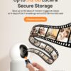 Anona 4K UHD Indoor Camera, Pet/Dog/Baby Security Camera with Phone App, 360°Pan-Tilt, 5G/2.4G Dual-Band Wi-Fi 6, Auto-Tracking, Person/Pet/Baby Crying Detection, Privacy Mode, Two-Way Audio, 2 Pack