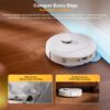 roborock Qrevo S5V Robot Vacuum and Mop, FlexiArm Edge Mopping | 12,000Pa, Dual Zero-Tangle System, Smart Obstacle Avoidance, 10mm Mop Lifting, Auto Mop Washing & Warm Air Drying, White