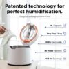 Carepod One Stainless Steel Humidifier for Large Room, Quiet & Safe for Baby, Only 3 Washable Parts & Easy to Clean, Ultrasonic Cool Mist Humidifiers for Bedroom, Filter-Free, Lasts 30Hrs (1Gal/4L) Carepod One Stainless Steel Humidifier for Large Room, Quiet & Safe for Baby, Only 3 Washable Parts & Easy to Clean, Ultrasonic Cool Mist Humidifiers for Bedroom, Filter-Free, Lasts 30Hrs (1Gal/4L)