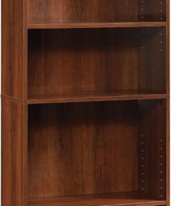 Sauder Beginnings 5-Shelf Bookcase, Bookshelf with Adjustable Storage Shelves, in Brook Cherry