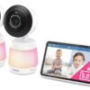 VTech Smart WiFi Baby Monitor, 2 Cameras for Twins & Two Rooms – 2K Split Screen, 5.5" Screen, 24X Zoom, Wide Angle, Free App, Night Light | Smart HD Plus Twin